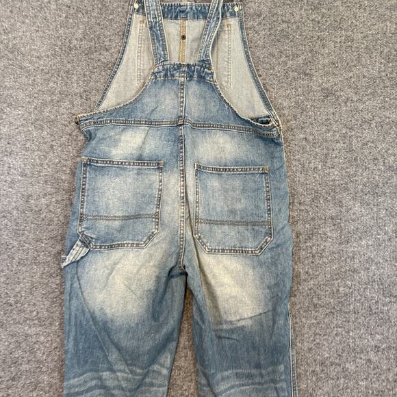 BDG Overalls Women 27 Blue Faded Denim Outdoor Utility Pockets Carpenter Y2K 90s - Picture 11 of 12